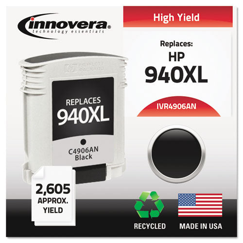 ESIVR4906ANC - Remanufactured C4906an (940xl) High-Yield Ink, Black