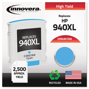 ESIVR4907ANC - Remanufactured C4907an (940xl) High-Yield Ink, Cyan