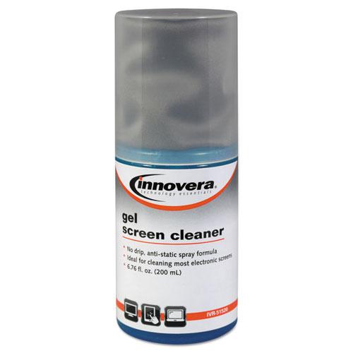 ESIVR51520 - Anti-Static Gel Screen Cleaner, W-gray Microfiber Cloth, 4oz Spray Bottle