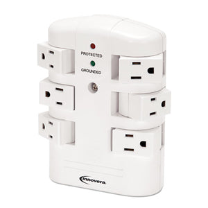 ESIVR71651 - Wall Mount Surge Protector, 6 Outlets, 2160 Joules, White