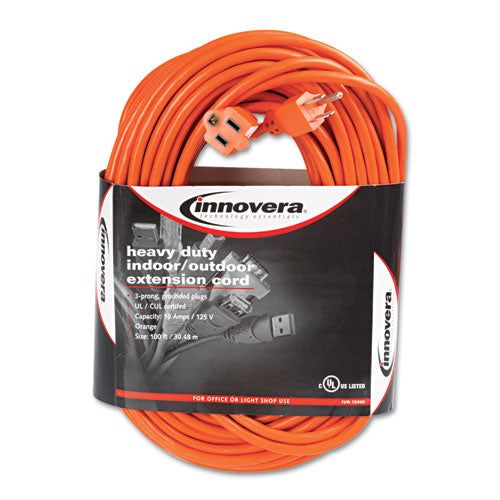 ESIVR72200 - Indoor-outdoor Extension Cord, 100ft, Orange