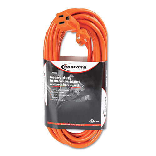 ESIVR72225 - Indoor-outdoor Extension Cord, 25ft, Orange