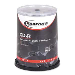 ESIVR77990 - Cd-R Discs, 700mb-80min, 52x, Spindle, Silver, 100-pack