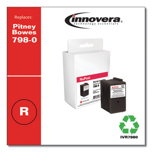 Compatible Red Postage Meter Ink, Replacement For Pitney Bowes 798-0 (sl-798-0), 1,500 Page-yield