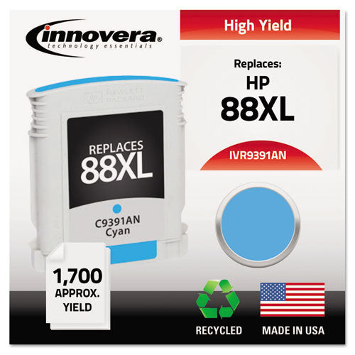 ESIVR9391AN - Remanufactured C9391an (88xl) High-Yield Ink, Cyan