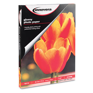 ESIVR99490 - Glossy Photo Paper, 8-1-2 X 11, 100 Sheets-pack