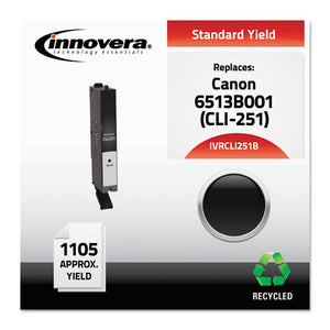 ESIVRCLI251B - Remanufactured 6513b001 (cli-251) Ink, Black