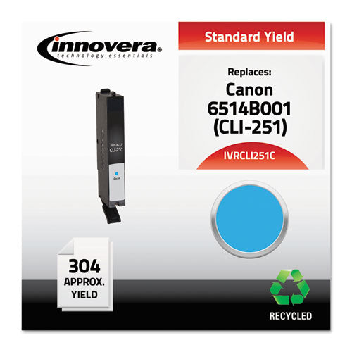 ESIVRCLI251C - Remanufactured 6514b001 (cli-251) Ink, Cyan