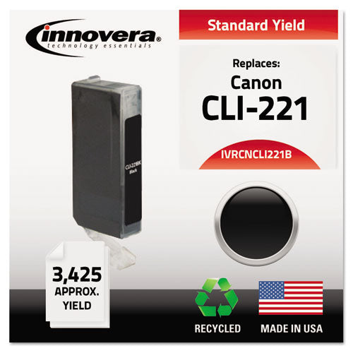 ESIVRCNCLI221B - Remanufactured 2946b001 (cli-221) Ink, Black