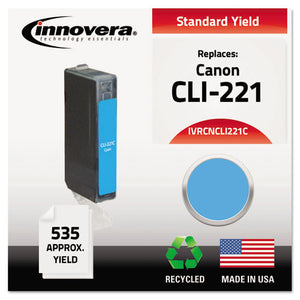 ESIVRCNCLI221C - Remanufactured 2947b001 (cli-221) Ink, Cyan