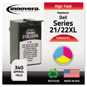 ESIVRD22CXL - Remanufactured 330-5266 (21xl-22xl) High-Yield Ink, Tri-Color