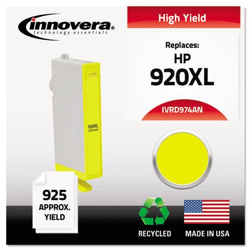 ESIVRD974ANC - Remanufactured Cd974an (920xl) High-Yield Chipped Ink, Yellow