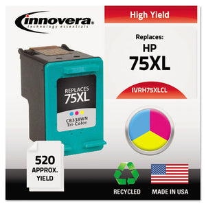 ESIVRH75XLCL - Remanufactured Cb338wn (75xl) High-Yield Ink, Tri-Color