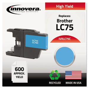 ESIVRLC75C - Remanufactured Lc75c High-Yield Ink, Cyan