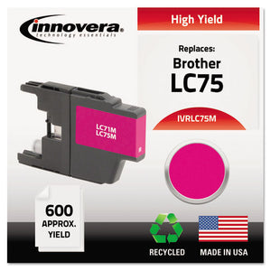 ESIVRLC75M - Remanufactured Lc75m High-Yield Ink, Magenta