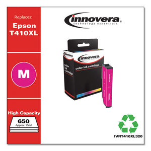 Remanufactured Cyan High-yield Ink, Replacement For Epson T410xl (t410xl220), 650 Page-yield