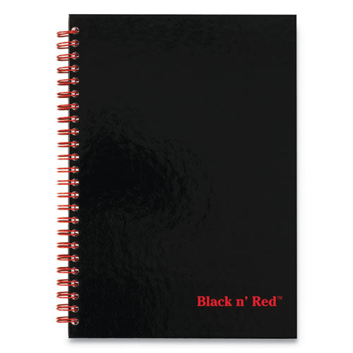 ESJDK400110532 - HARDCOVER TWINWIRE NOTEBOOKS, LEGAL RULE, BLACK-RED COVER, 9 7-8 X 7, 70 PAGES