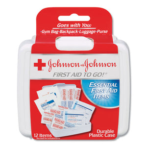 ESJOJ8295 - Mini First Aid To Go Kit, 12-Pieces, Plastic Case
