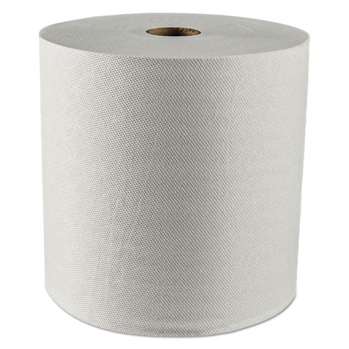 ESKCC01080 - ESSENTIAL PLUS HARD ROLL TOWELS, 1.5" CORE, 8" X 425 FT, WHITE, 12 ROLLS-CARTON