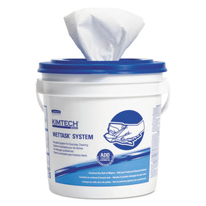 Wipers For Wettask System, Bleach, Disinfectants And Sanitizers, 6 X 12, 570-roll, 6 Rolls And 1 Bucket-carton