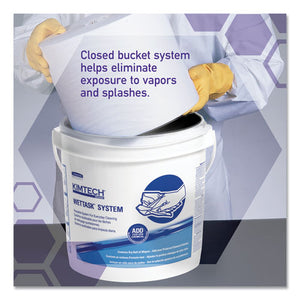 Wipers For Wettask System, Bleach, Disinfectants And Sanitizers, 6 X 12, 570-roll, 6 Rolls And 1 Bucket-carton