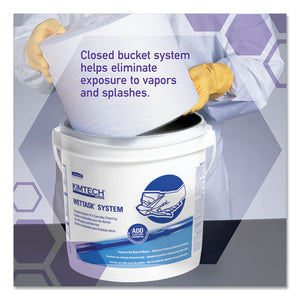 Wipers For The Wettask System, Quat Disinfectants And Sanitizers, 6 X 12, 840-roll, 6 Rolls-carton