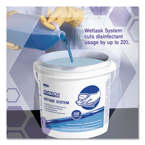 Wipers For The Wettask System, Quat Disinfectants And Sanitizers, 6 X 12, 840-roll, 6 Rolls And 1 Bucket-carton