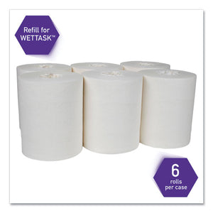 Wipers For The Wettask System, Quat Disinfectants And Sanitizers, 6 X 12, 840-roll, 6 Rolls And 1 Bucket-carton