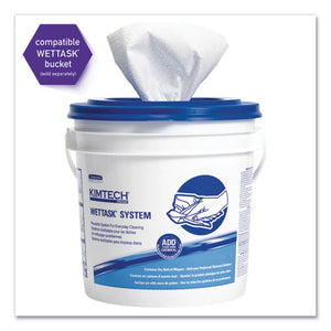 Wipers For The Wettask System, Quat Disinfectants And Sanitizers, 6 X 12, 840-roll, 6 Rolls And 1 Bucket-carton