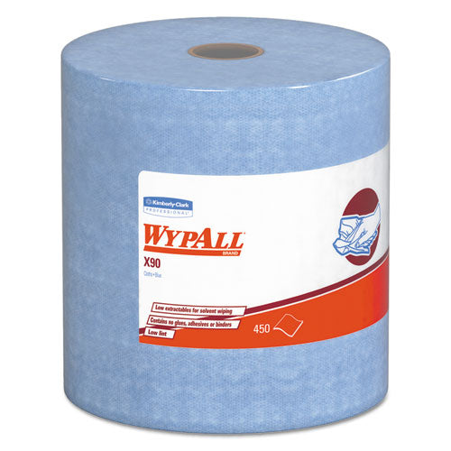 ESKCC12889 - X90 Cloths, Jumbo Roll, 11 1-10 X 13 2-5, Denim Blue, 450-roll, 1 Roll-carton