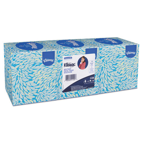 ESKCC21200 - BOUTIQUE WHITE FACIAL TISSUE, 2-PLY, POP-UP BOX, 95-BOX, 3 BOXES-PACK