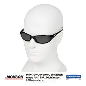 ESKCC25714 - V40 Hellraiser Safety Glasses, Black Frame, Smoke Lens
