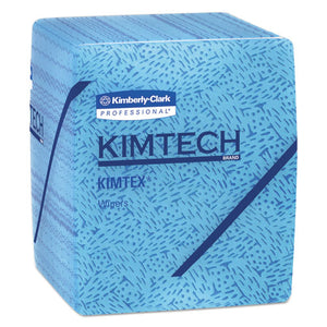 ESKCC33560 - KIMTEX WIPERS, 1-4 FOLD, 12 1-2 X 12, BLUE, 66-BOX, 8 BOXES-CARTON