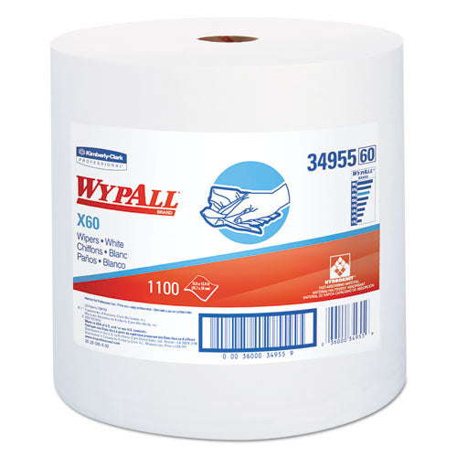 ESKCC34955 - X60 Cloths, Jumbo Roll, White, 12 1-2 X 13 2-5, 1100 Towels-roll