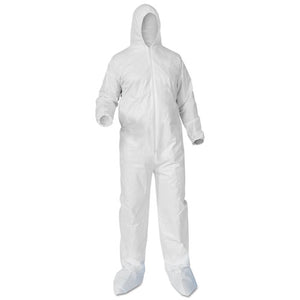 ESKCC38948 - A35 Coveralls, Hooded-booted, Medium, White, 25-carton