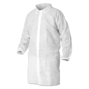 ESKCC40103 - A10 Light Duty Lab Coats, Large, White, 50-carton