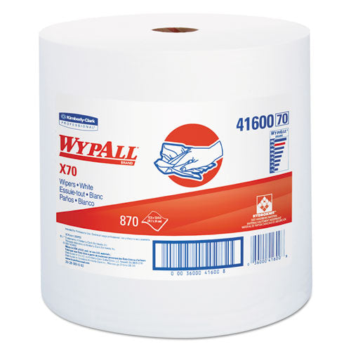 ESKCC41600 - X70 Cloths, Jumbo Roll, Perf., 12 1-2 X 13 2-5, White, 870 Towels-roll