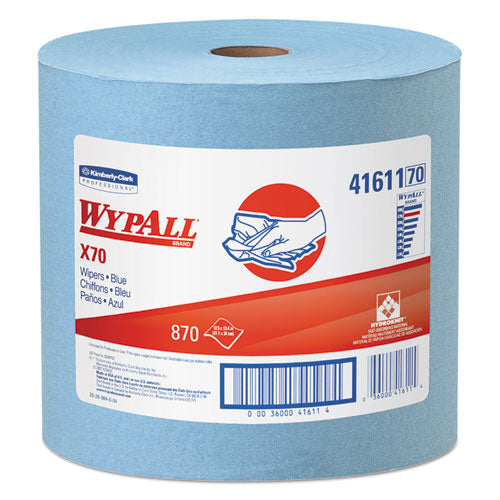 ESKCC41611 - X70 Cloths, Jumbo Roll, 12 1-2 X 13 2-5, Blue, 870-roll