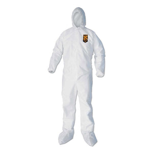 ESKCC44333 - A40 Elastic-Cuff, Ankle, Hood And Boot Coveralls, Large, White, 25-carton