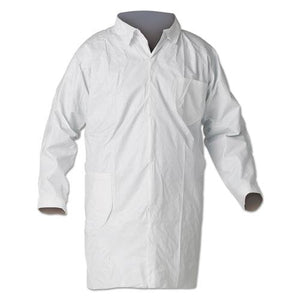 ESKCC44452 - A40 Liquid And Particle Protection Lab Coats, Medium, White, 30-carton