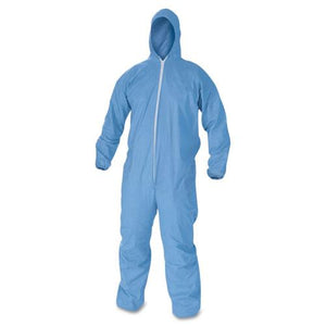 ESKCC45025 - A60 Elastic-Cuff, Ankles & Back Hooded Coveralls, Blue, 2x-Large, 24-case