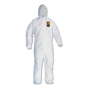 ESKCC46114 - A30 Elastic-Back & Cuff Hooded Coveralls, White, X-Large, 25-case