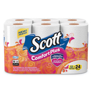 ESKCC47618 - COMFORTPLUS TOILET PAPER, DOUBLE ROLL, BATH TISSUE, 1-PLY, 231, 12 ROLL-PACK