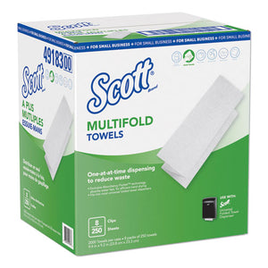 Multi-fold Paper Towels, 9.2 X 9.4, White, 250-pack, 8 Packs-carton