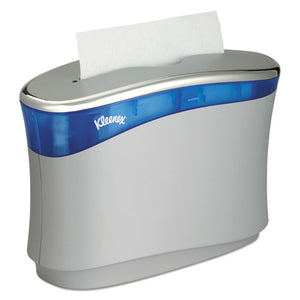 ESKCC51904 - Reveal Countertop Folded Towel Dispenser, 13.3x9x5.2, Soft Gray-translucent Blue