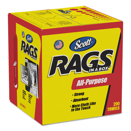 ESKCC75260CT - Rags In A Box, Pop-Up Box, 10 X 12, White, 200-box, 8 Boxes Per Carton