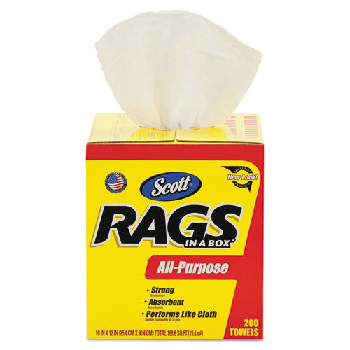 ESKCC75260 - Rags In A Box, Pop-Up Box, 10 X 12, White, 200-box