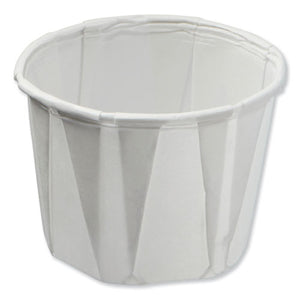 Paper Souffle Portion Cups, 0.75 Oz, White, 250-sleeve, 20 Sleeves-carton
