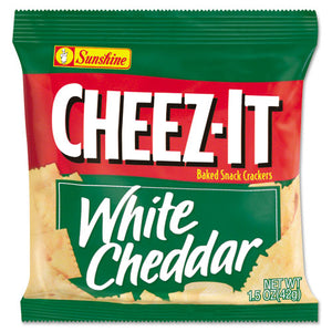 ESKEB12653 - Cheez-It Crackers, 1.5oz Single-Serving Snack Bags, White Cheddar, 8-box