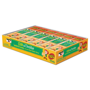 ESKEB21163 - Sandwich Cracker, Club & Cheddar, 8 Cracker Snack Pack, 12-box